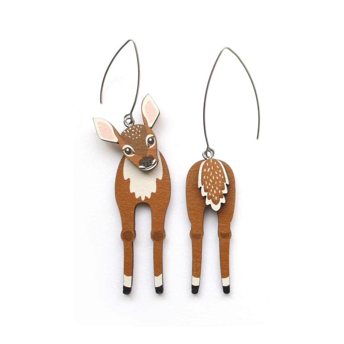 fawn mismatched earrings 2