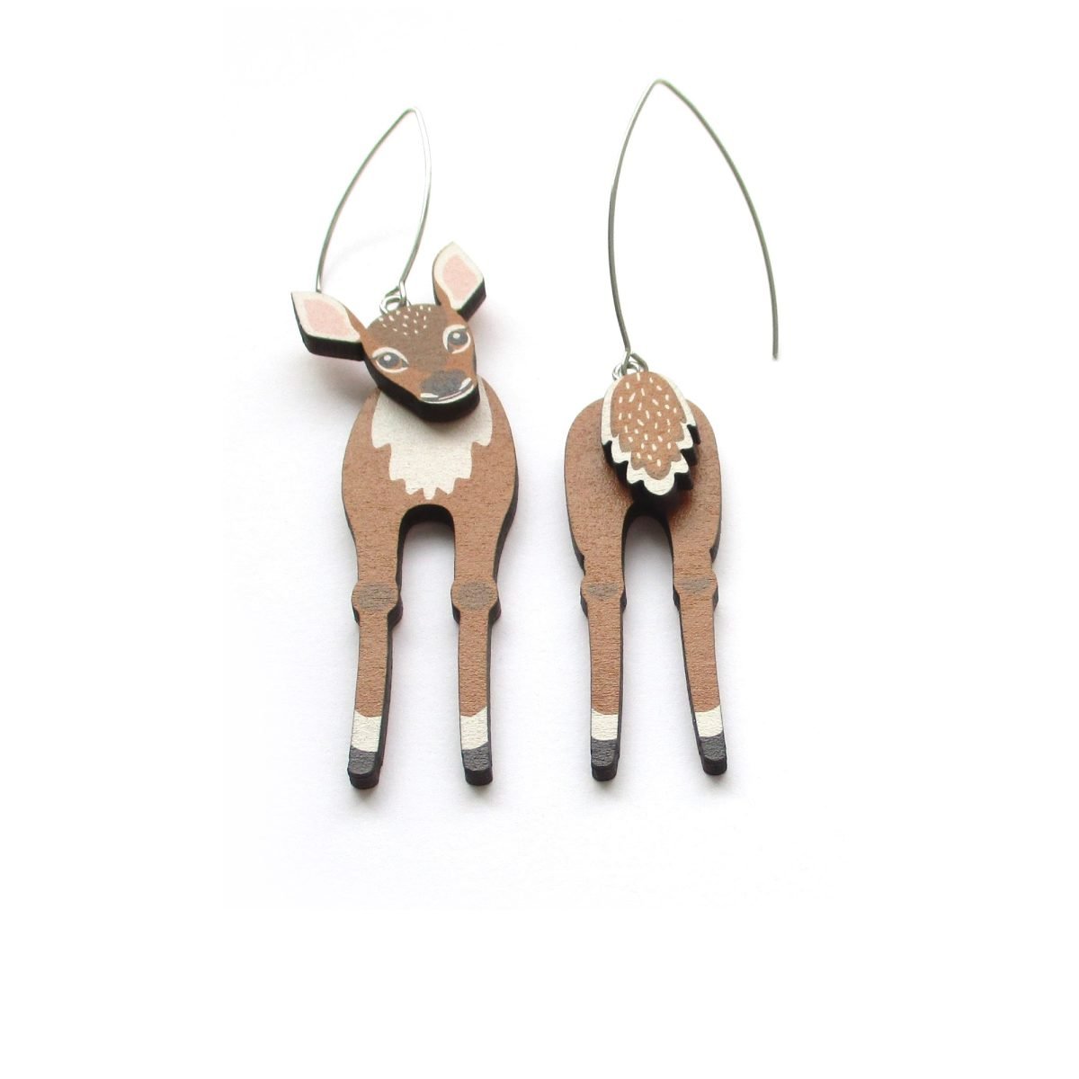 fawn mismatched earrings 3