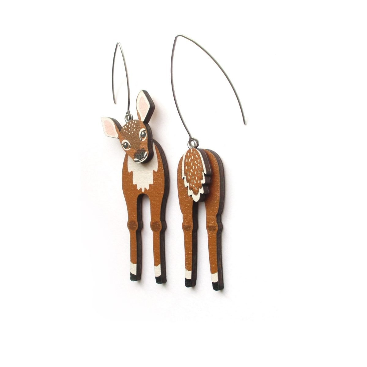 fawn mismatched earrings 4