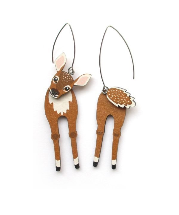 fawn mismatched earrings 5