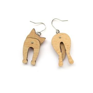 ginger cat head and tail earrings 7