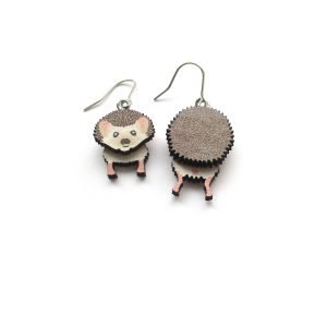 hedgehog head and tail earrings 5