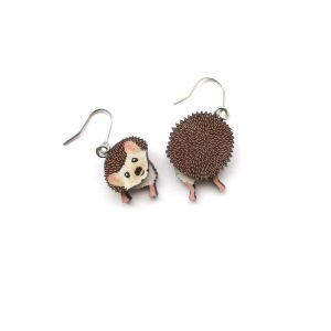 hedgehog head and tail earrings 6