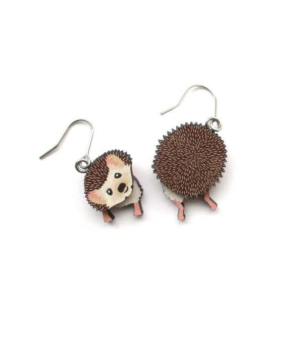 hedgehog head and tail earrings 6