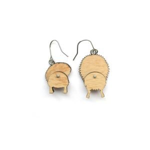 hedgehog head and tail earrings 8