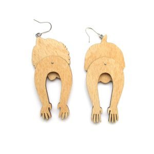 mandrill baboon head and tail earrings 9