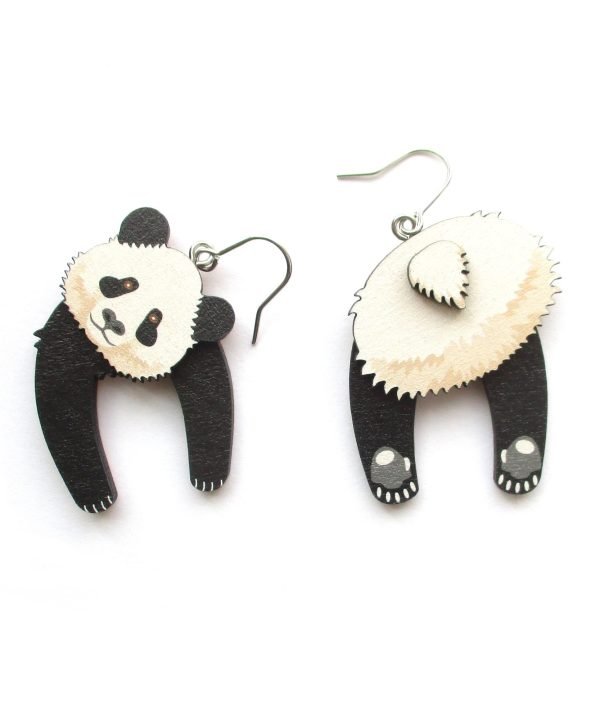 panda head and tail earrings 6