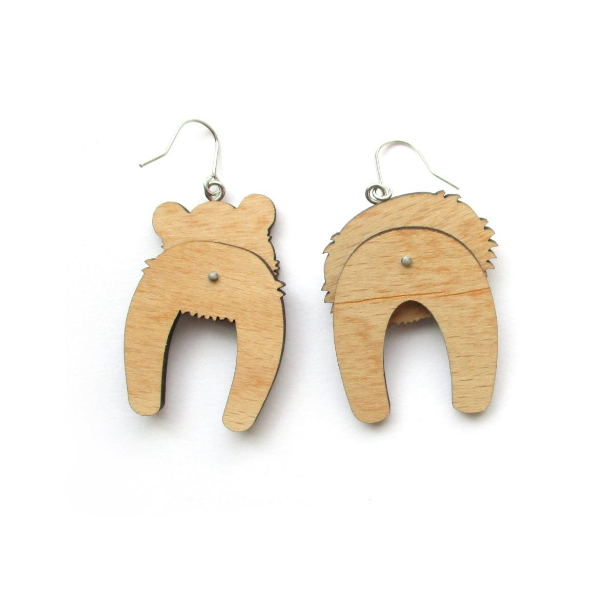 panda head and tail earrings 7