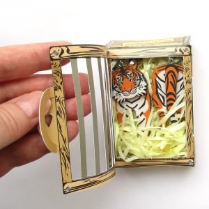 tiger head and tail earrings 1