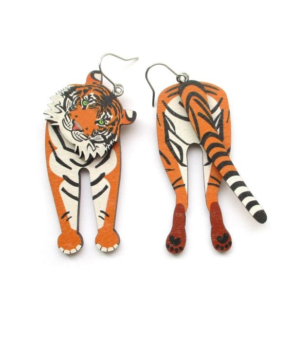 tiger head and tail earrings 6