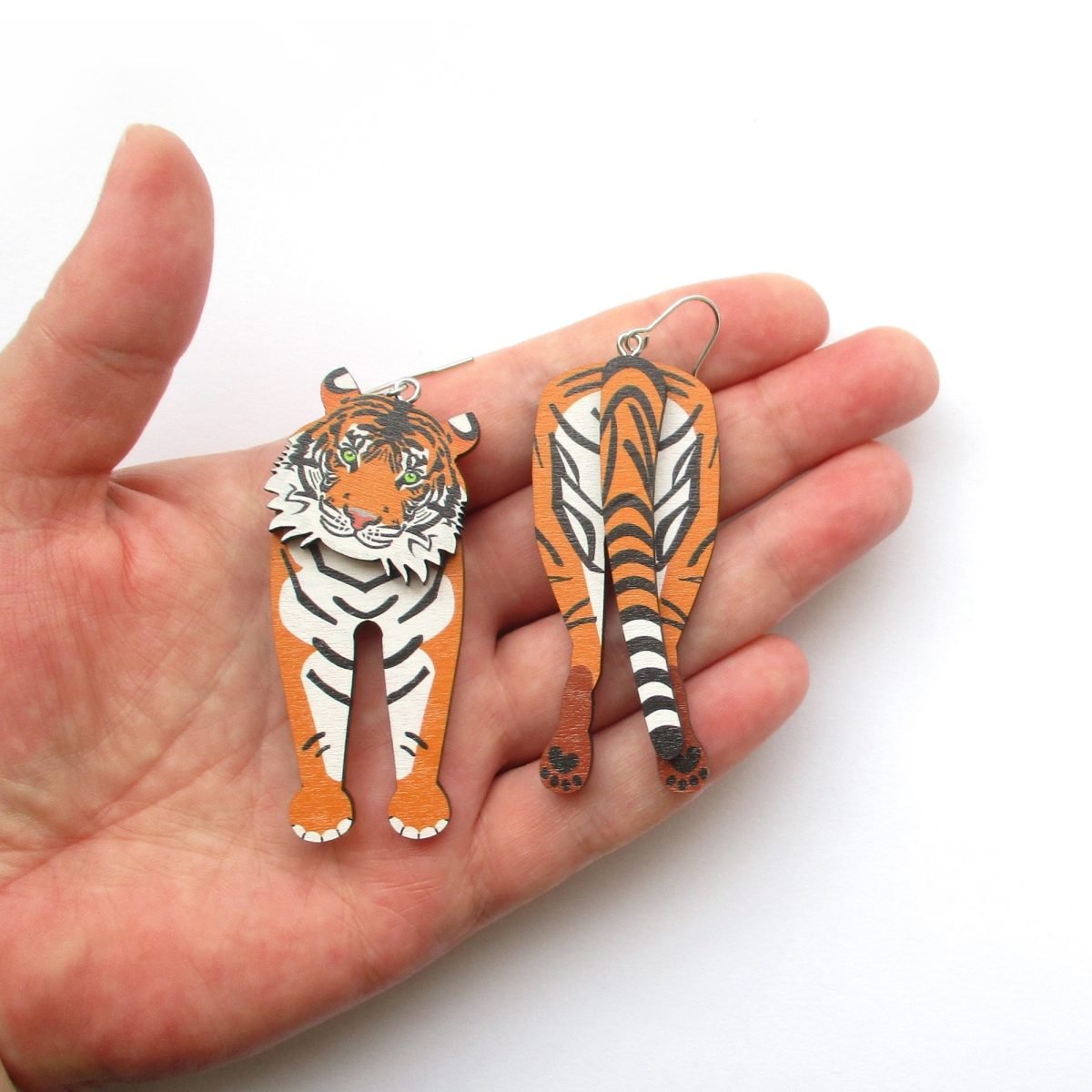 tiger head and tail earrings 8